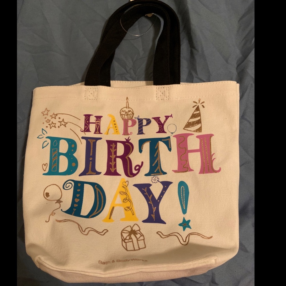 Happy birthday bag from bath and body works